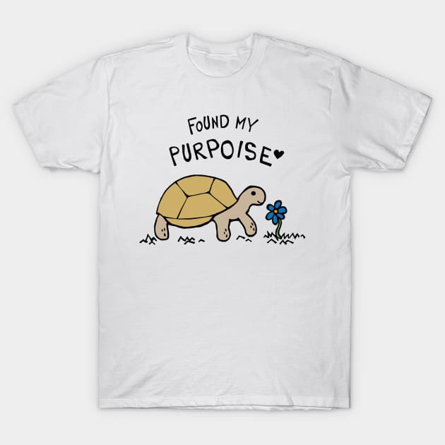 Found My Purpoise Tortoise T-Shirt by Graograman